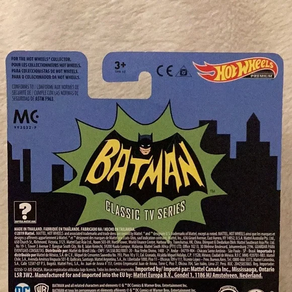 Batmobile ~ Batman Classic TV Series ~ Hot Wheels Premium ~ Real Riders w/case - Picture 11 of 12